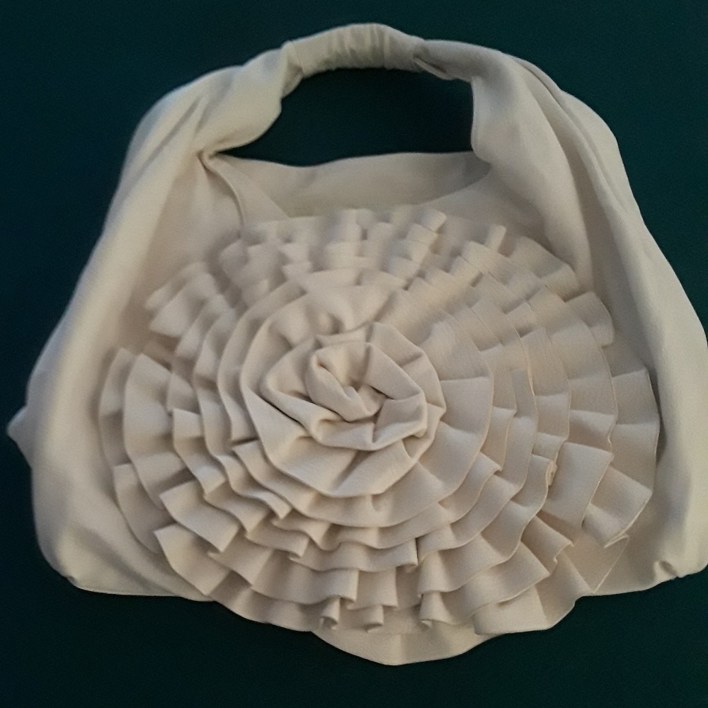 White Flower Handbag